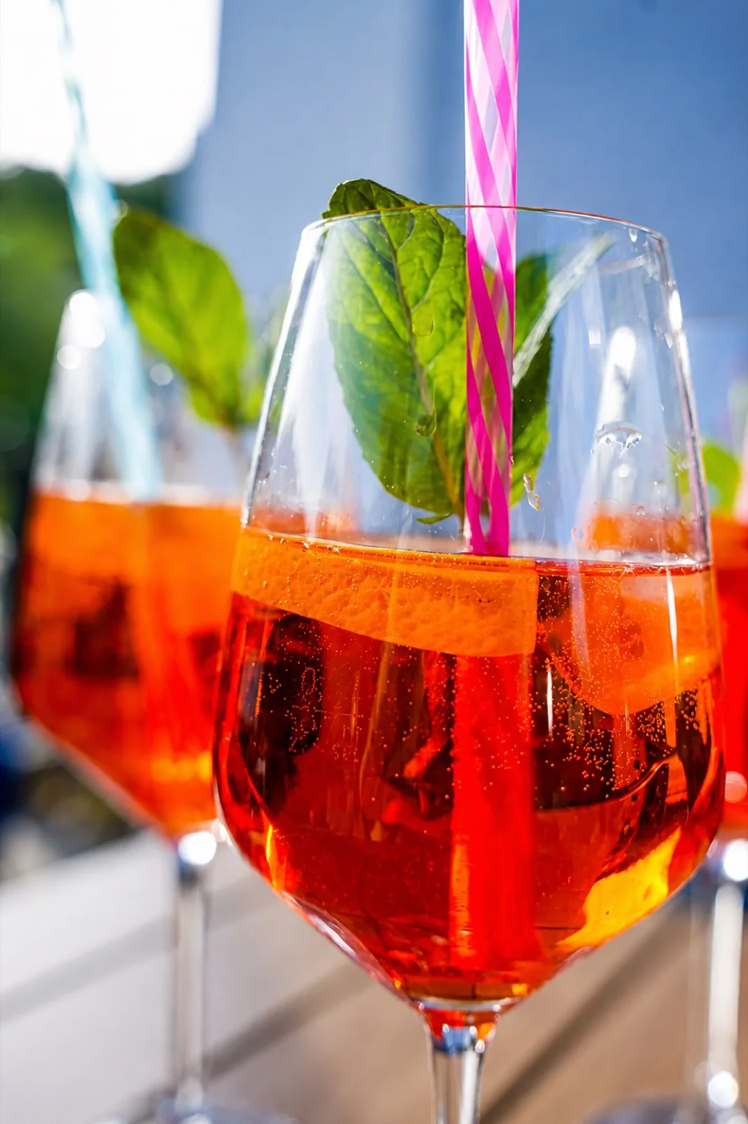 Aperol Spritz auf der Terrasse von Servus zur Mühle